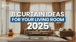 8 Gardinenideen für Ihre Wohnzimmer 2025 | Neueste Gardinentrends für Wohnzimmer