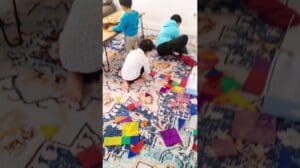 Airgugu Erbe Klassisch Marineblau Korallenteppich