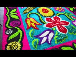 Alfombras und Tapete von Huamantla als immaterielles Kulturerbe Mexikos anerkannt.