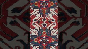 Antiker Chelaberd Adler Kazak Teppich | Größe: 160x230cm - 5,24x7,54 Fuß