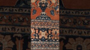 Antiker Hadji Jalili Tabriz-Teppich aus dem späten 19. Jahrhundert