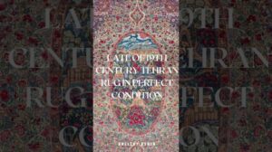 Antiker Teheraner Teppich - Spät des 19. Jahrhunderts persischer Teheran Teppich