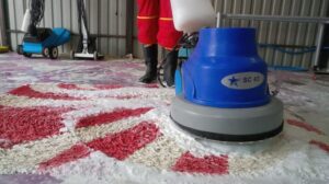 CLEANVAC SC 43 Maschinenbürsten und -reinigung von Teppichen. Teppichbürste