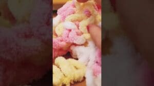 DIY Mini-Teppich mit Alize Puffy Wolle