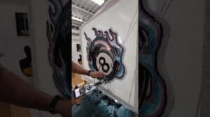 Ein PERSONALISIERTER TEPPICH MIT EINEM FEUERBALL! TEIL 2 #kunst #diy #shorts #teppichknüpfung #handwerk