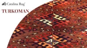Eleganter antiker Perserteppich: 8 x 11 brauner Turkmenenteppich