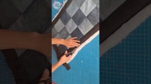 HERZTEPPICH aus recycelten JEANS