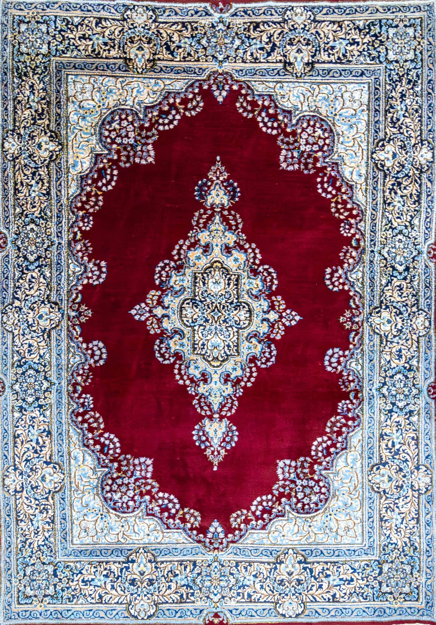 310×210 cm Original handgeknüpfter Perserteppich Kirman W1(#198)