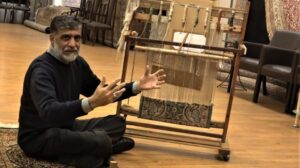 Kashmir-Teppichpräsentation