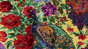 Neue Ankunft! Perserteppich aus Kerman, 100% Seide, Noro Lahi Werkstatt, Kunstteppich mit Pfau und Blumen ID:23005 [Perserteppich Fachgeschäft Golestan]