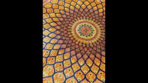 Qum-Teppich orientalischer Gold handgefertigter Seidenteppich 4x6ft