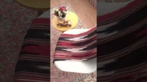 Roter Vintage Türkischer Teppich! Handgefertigter Wollteppich!