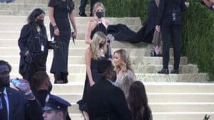 Schöne Mädchen Met Gala Roten Teppich Metropolitisches Museum Prominente