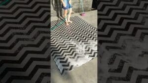 Tag, um den umstrittenen Teppich von Shopee zu waschen #shopee #teppich #hausfrau #putzen #hausfrau #fy #haus