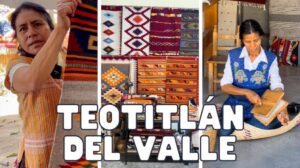 Teotitlán del Valle - Handgemachte und natürlich gefärbte Teppiche. Mexiko Reise Vlog. Oaxaca Tagesausflug.