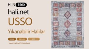 USSO Etnik Sehr bunte waschbare Teppich HLN1560