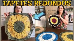 Verschiedene Modelle von runden Teppichen zeigen - #Häkeln