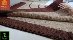 Wie ich diesen Teppich für das Wohnzimmer 1,90 x 1,40 gemacht habe