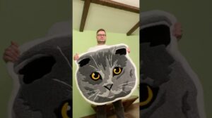 Zu Ihrer Aufmerksamkeit ein getufteter Teppich nach dem Foto einer Katze. #tafting #Katze #Teppich #Moldawien #Kischinau #Teppich