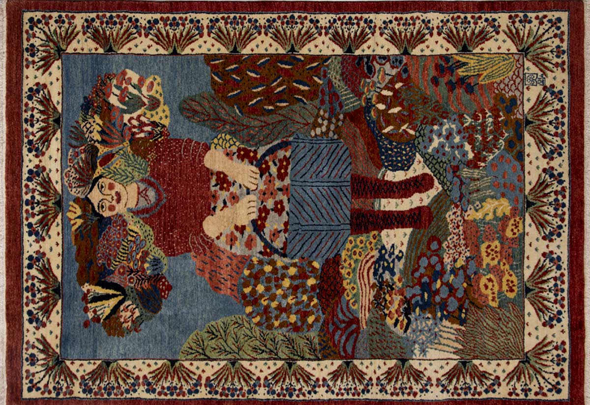 Perserteppich Farahan 200 x 300 cm Schurwolle handgeknüpft rosa