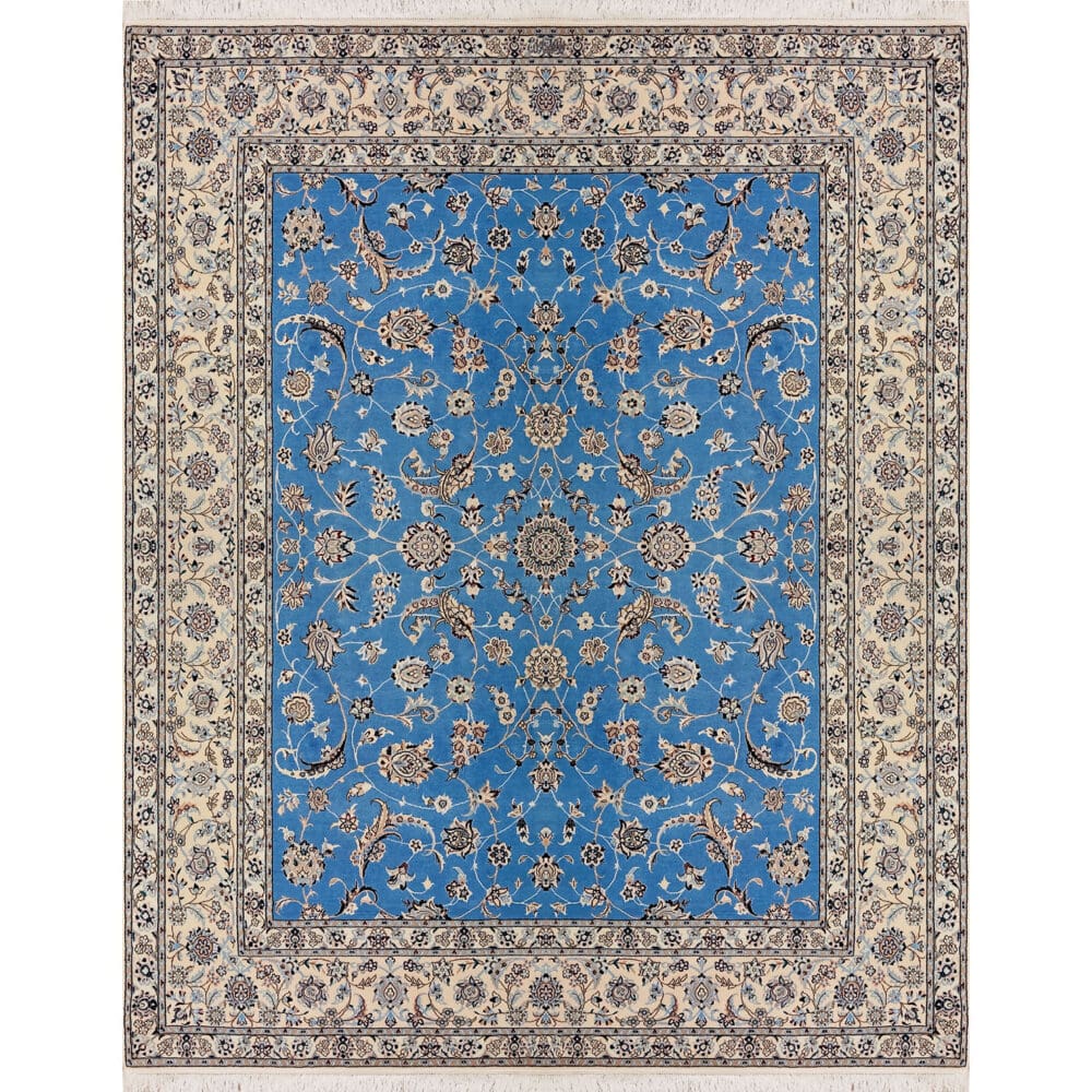 Perserteppich Nain 6La 200 x 260 cm Schurwolle & Seide handgeknüpft