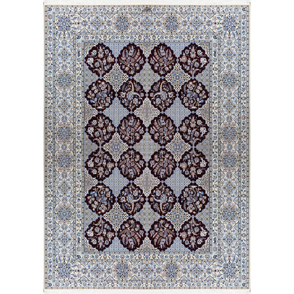 Perserteppich Nain 6La 210 x 300 cm Wolle & Seide handgeknüpft