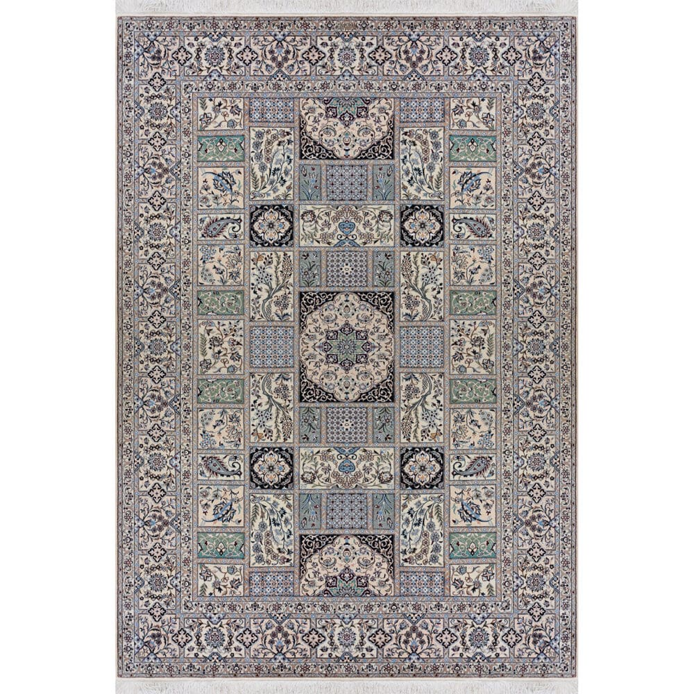 Perserteppich Nain 6La 212 x 315 cm Schurwolle & Seide handgeknüpft