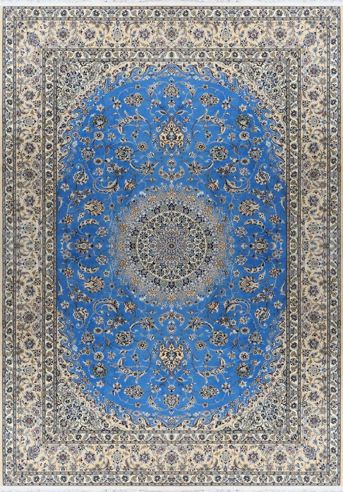 Perserteppich Nain 6La 260 x 350 cm Seide & Schurwolle handgeknüpft