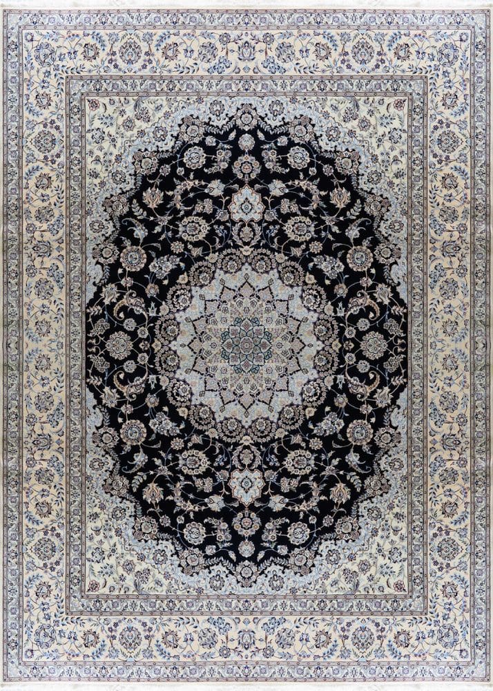 Perserteppich Nain 6La 350 x 260 cm Schurwolle & Seide handgeknüpft