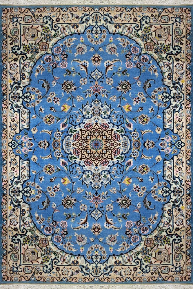 Perserteppich Nain 9La 103 x 162 cm Schurwolle & Seide handgeknüpft