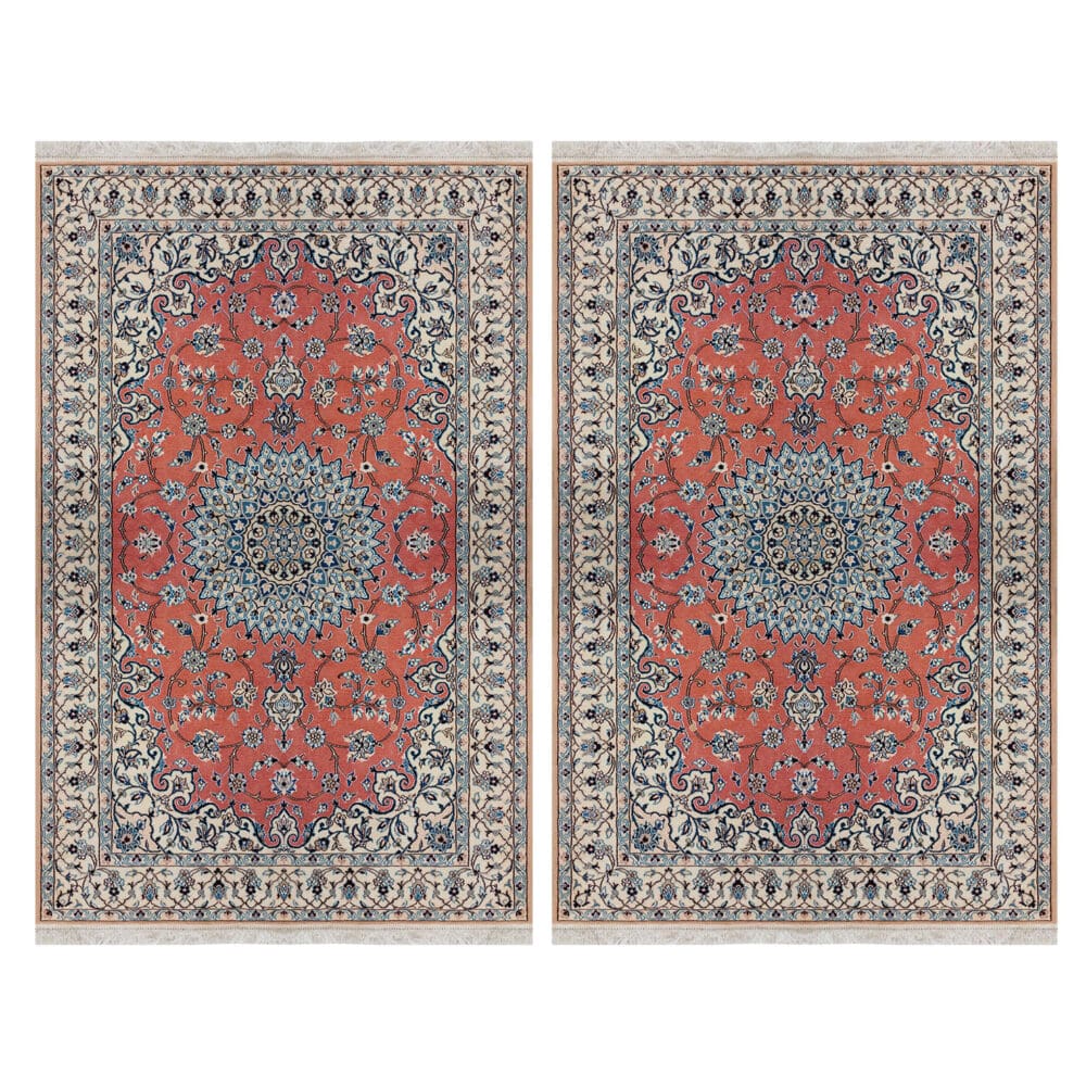 Perserteppich Nain 9La 138 x 210 cm Wolle & Seide handgeknüpft