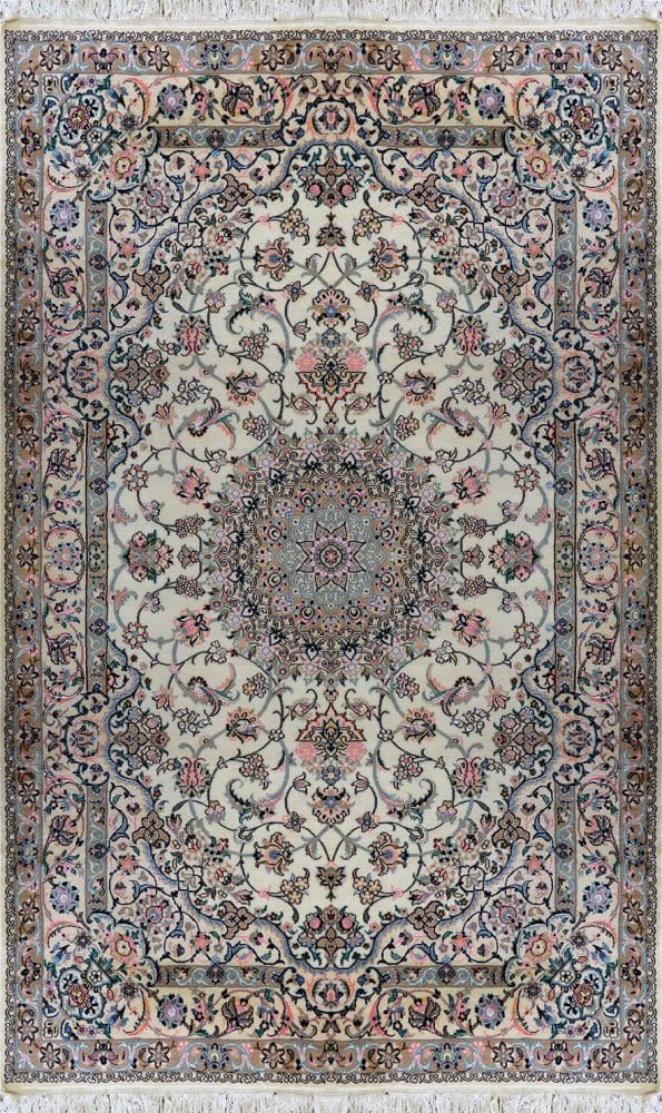 Perserteppich Nain 9La 160 x 245 cm Wolle & Seide handgeknüpft