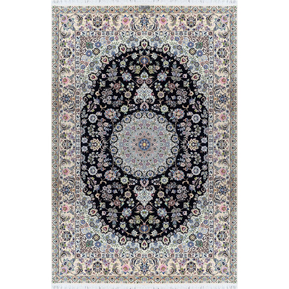 Perserteppich Nain 9La 205 x 315 cm Wolle & Seide handgeknüpft