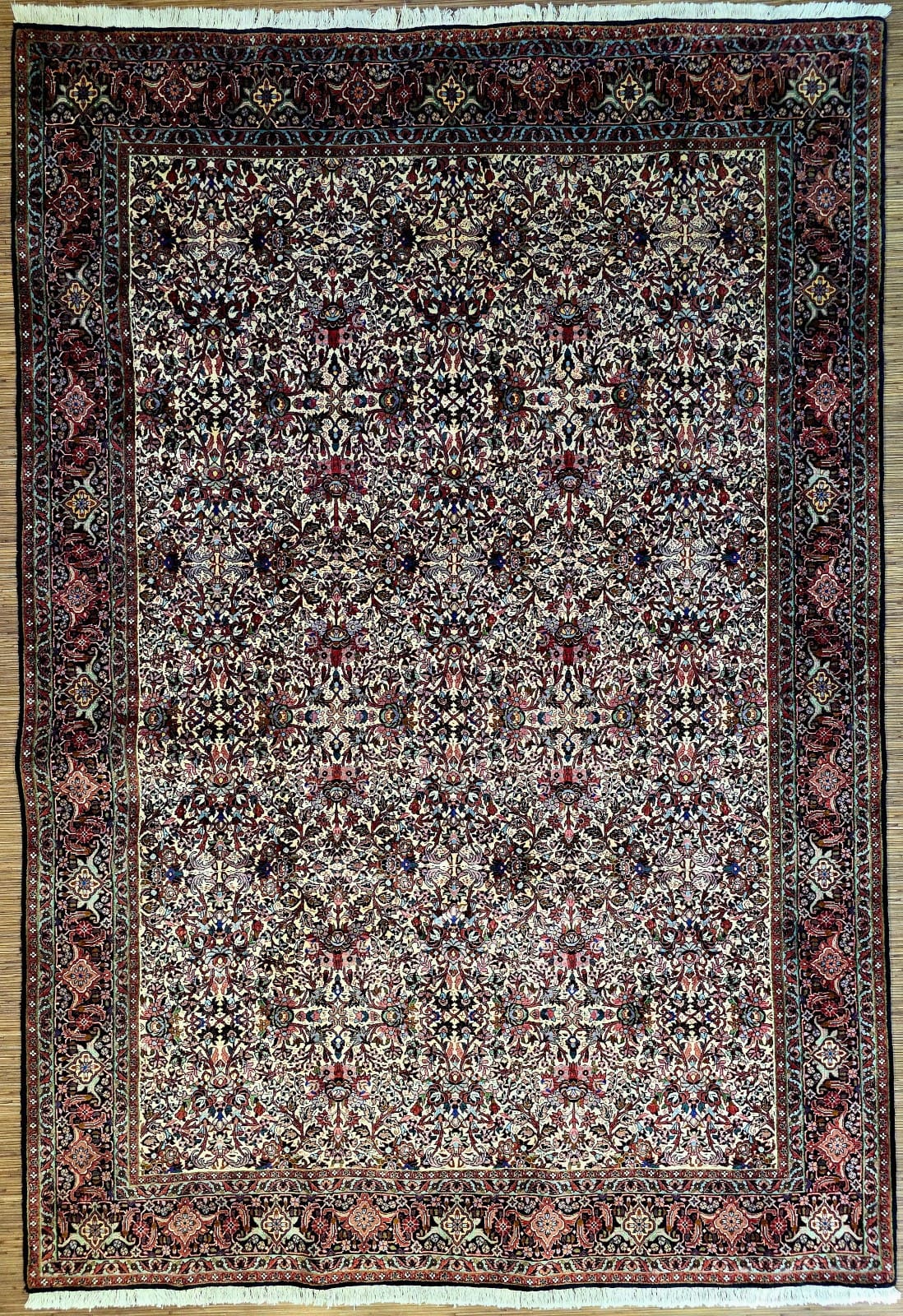 Persischer Bidjar 299 x 202 cm Schurwolle handgeknüpft beige