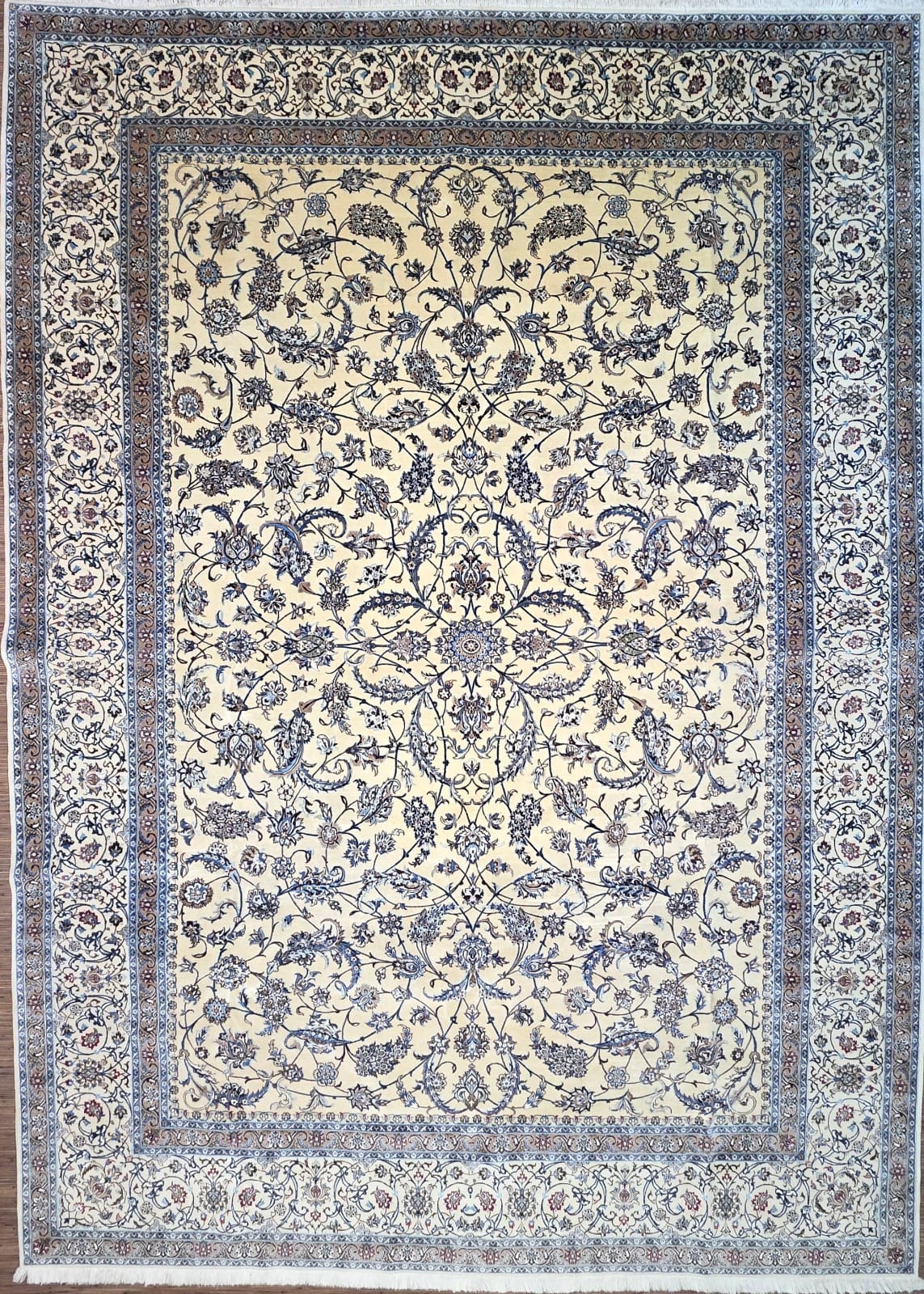 (Verkauft) Persischer Nain 423 x 310 cm 6La 800000/Qm Korkwolle handgeknüpft hochwertig