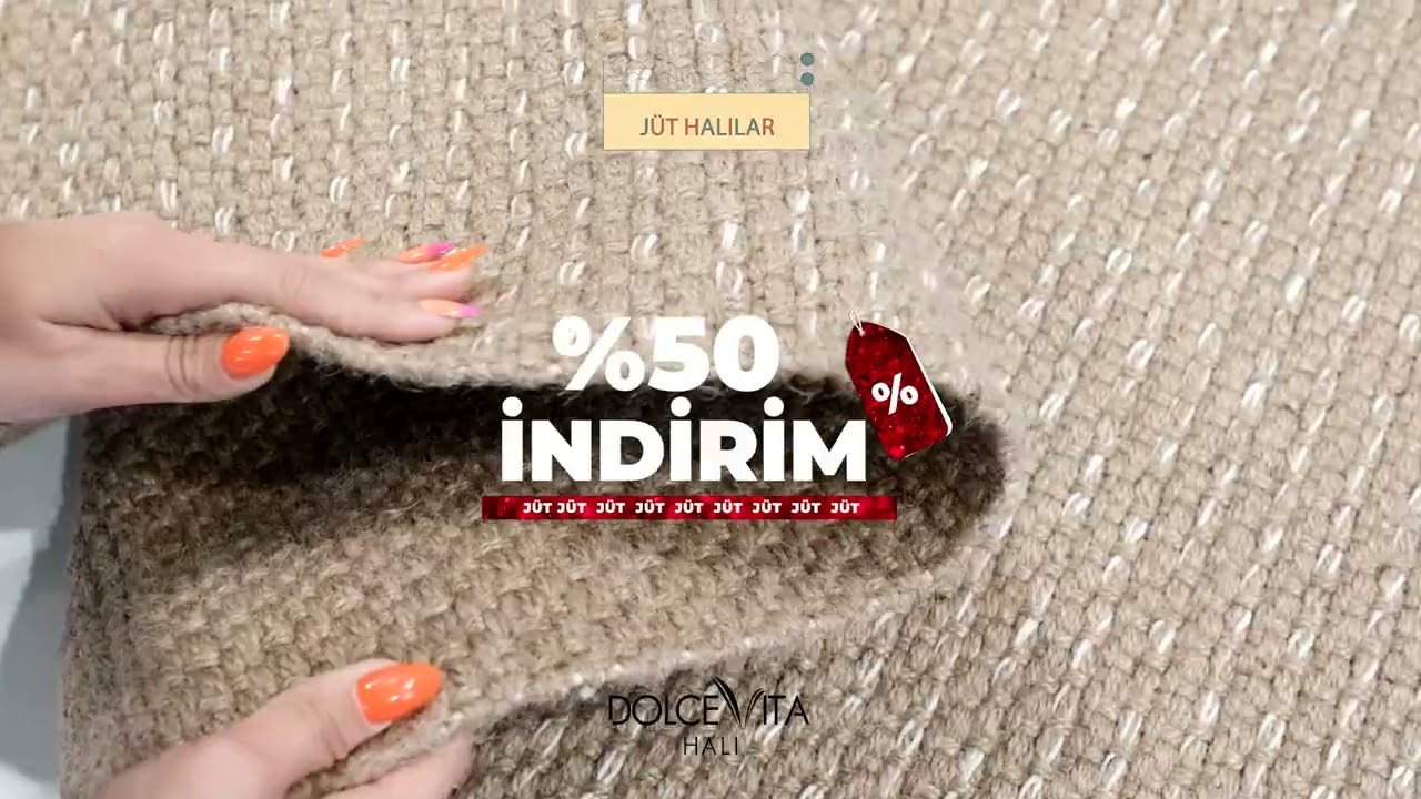 „50 % Net-Rabatt - Juteteppich“