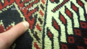 „Handgeknüpfter persischer Tribal-Läufer 3x6“