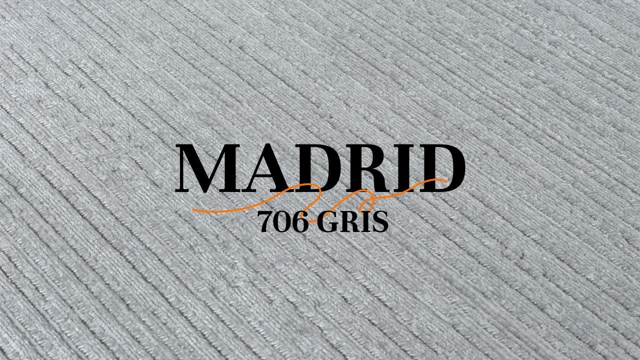 „Moderner grauer Teppich MADRID 706 | Toutapis“