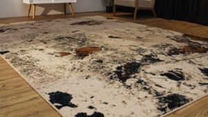 „Teppich aus Wolle für das Wohnzimmer Agnella Isfahan Clario creme - 100% neuseeländische Wolle“