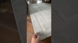 „Weicher Hochflor-Teppich 12 mm hellgrau rechteckiger Teppich für das Wohnzimmer“