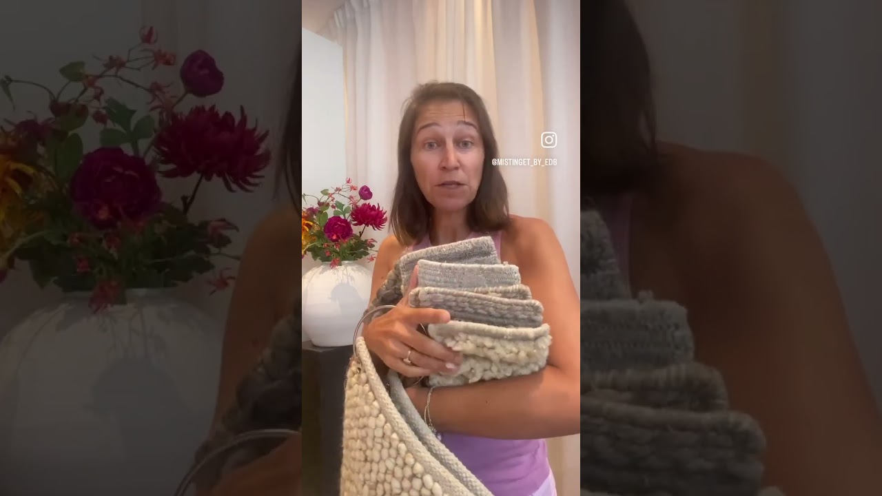 „Wie wählt man den richtigen Teppich? Mistinget hilft Ihnen gerne… Folgen Sie uns für weitere Tipps.“