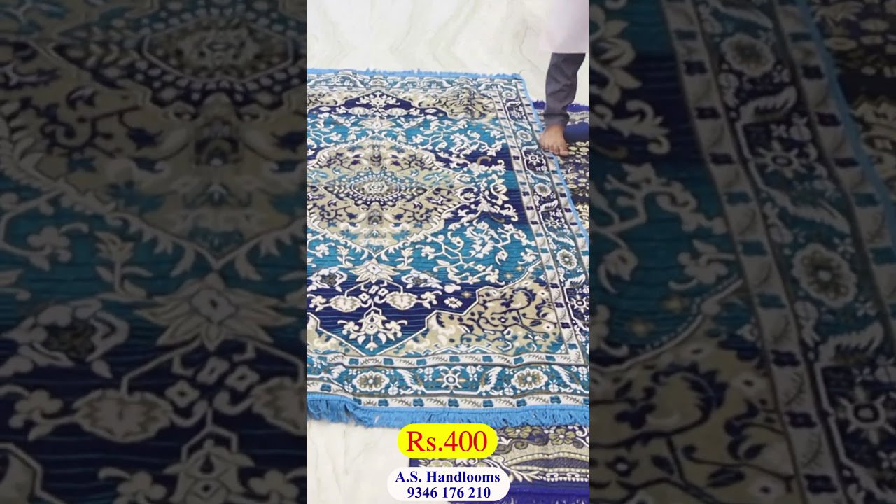 „₹ 300 Hyderabad günstigste Shanil- & Velvet-Teppiche Charminar importierte Handwebereien #AS Handwebereien“