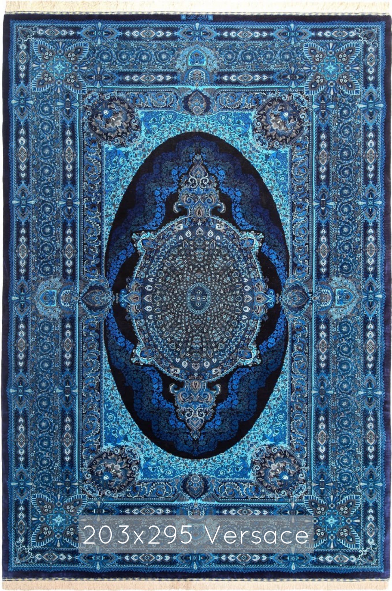 Erami Ghom Qom Seidenteppich 70 Raj Handgeknüpft