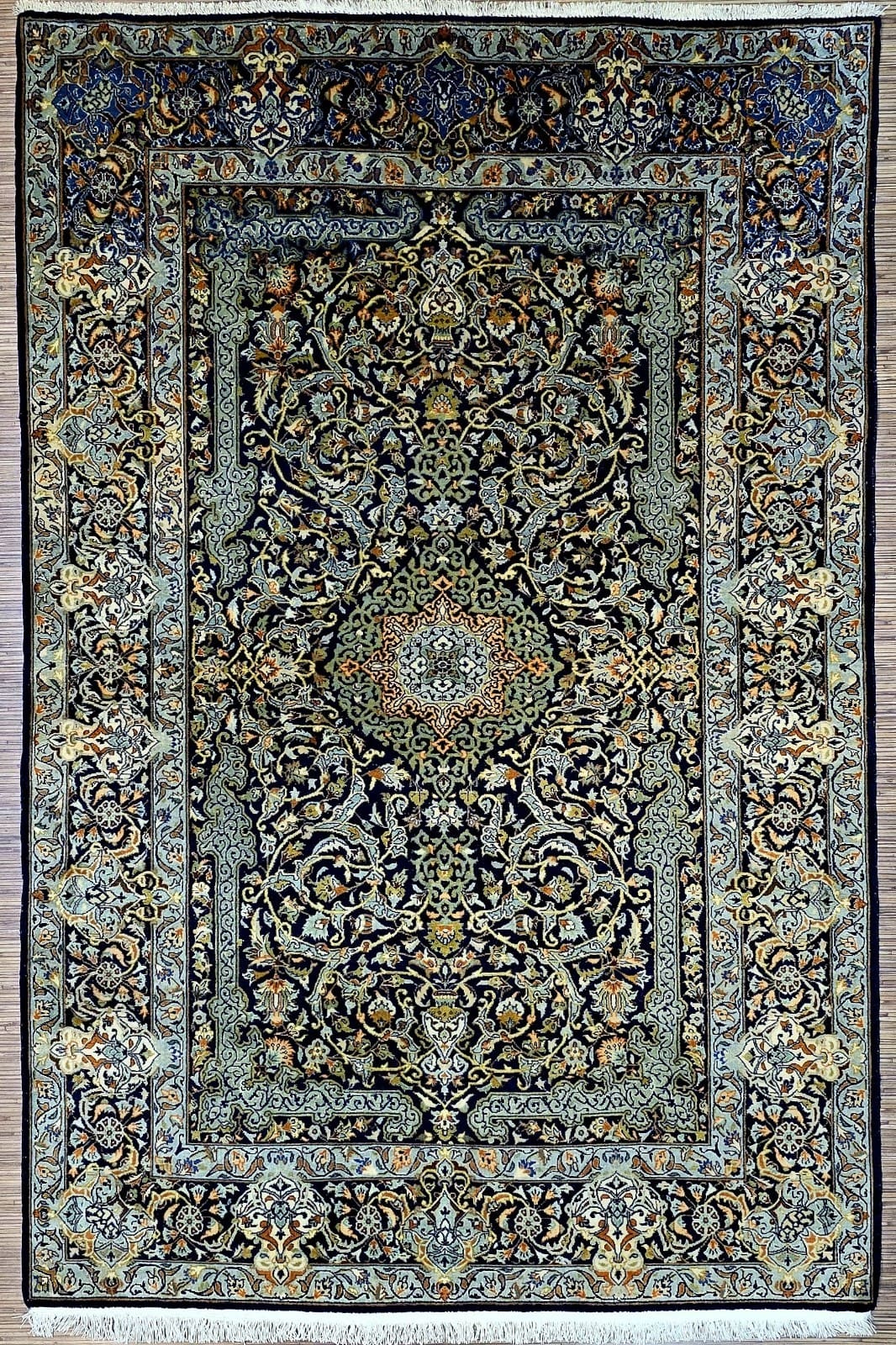 Original Persischer Keschan Teppich 211 x 140 cm | Handgeknüpft