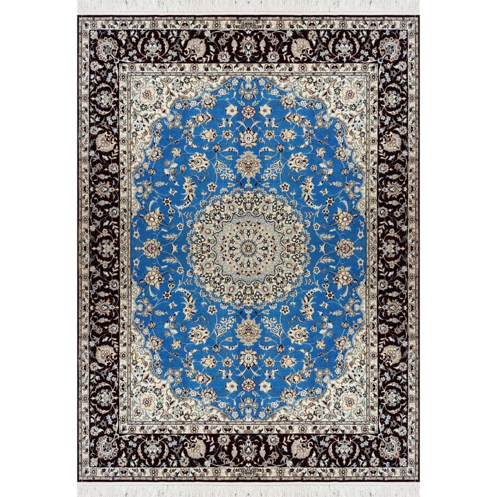 Perserteppich Naein 6La 160 x 220 cm Seide & Schurwolle handgeknüpft