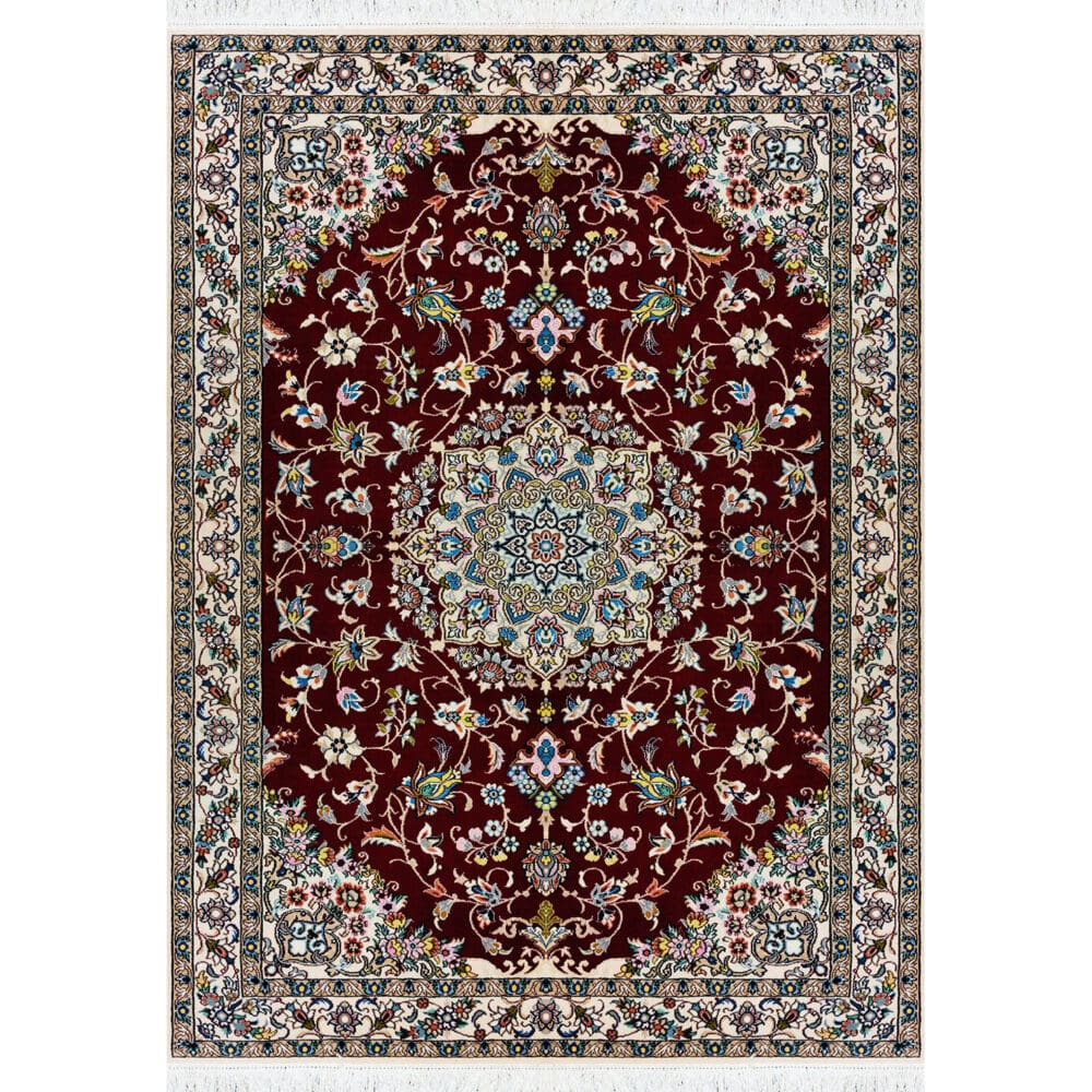 Perserteppich Nain 9La 155 x 215 cm Wolle & Seide handgeknüpft