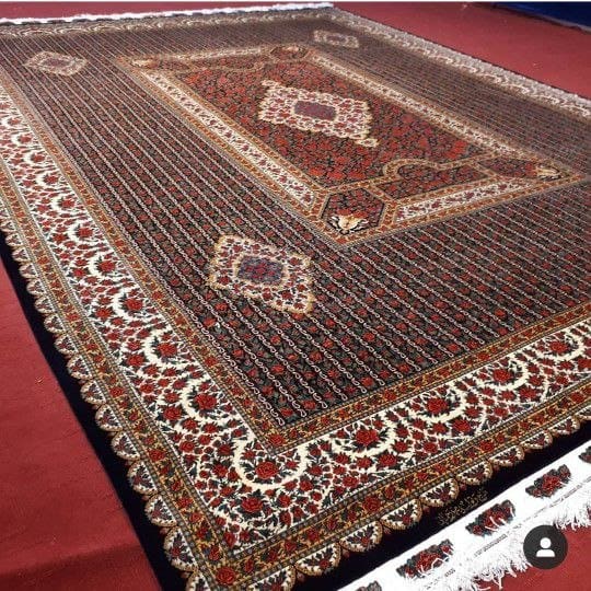 400×300 cm ORIGINAL Rahmani „Rose Signature – Icon der Kollektion“ | 12 m² | 70 Raj | 14377000 Knoten | Meisterwerk – Seide auf Seide | Extrem hohe Arbeitsstunden über Jahre