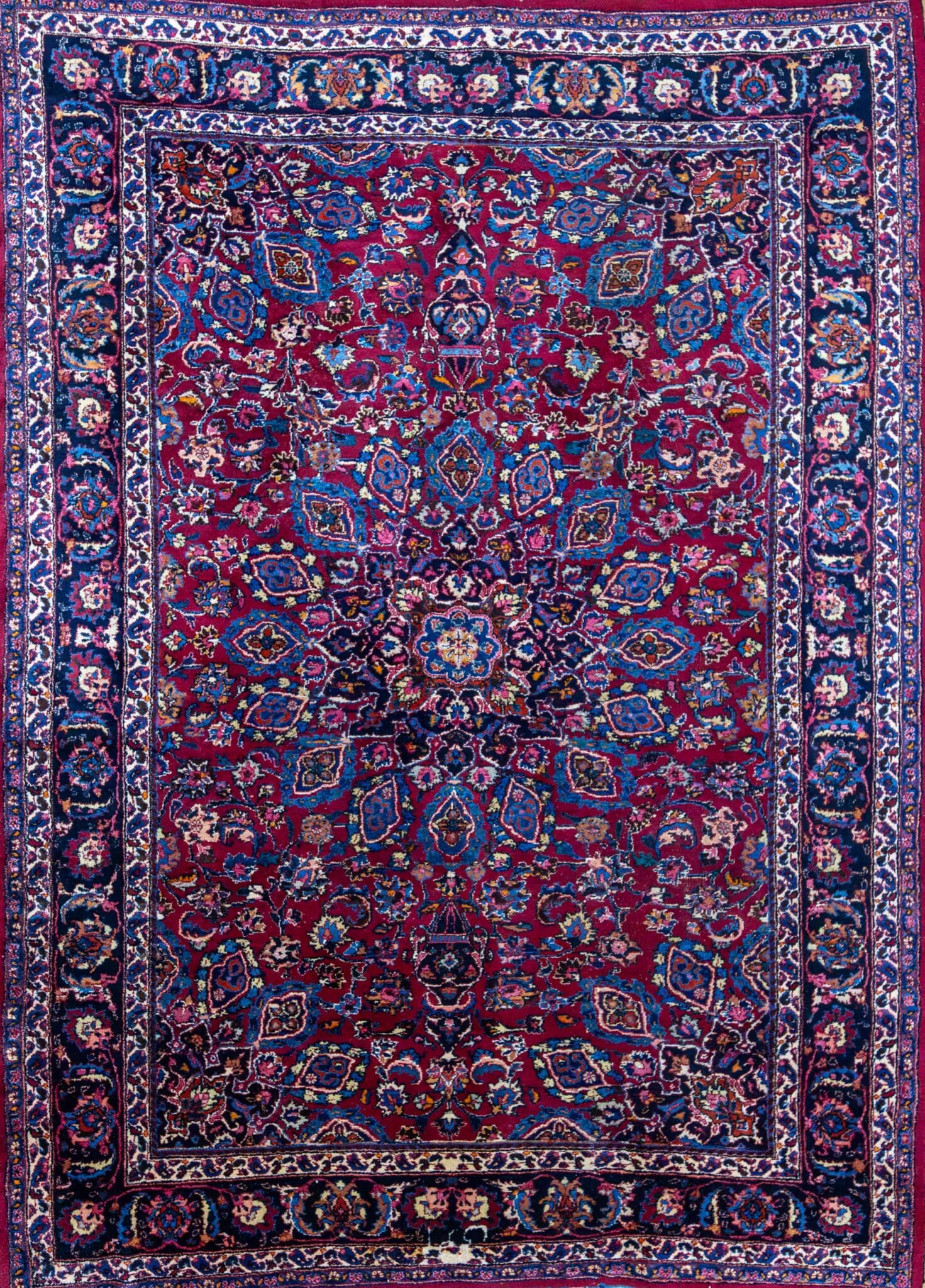 283x200cm Handgeknüpfter Sabzevar od. Sabzewar Teppich Mesched, Khorasan Perserteppich Unikat W1(#444)