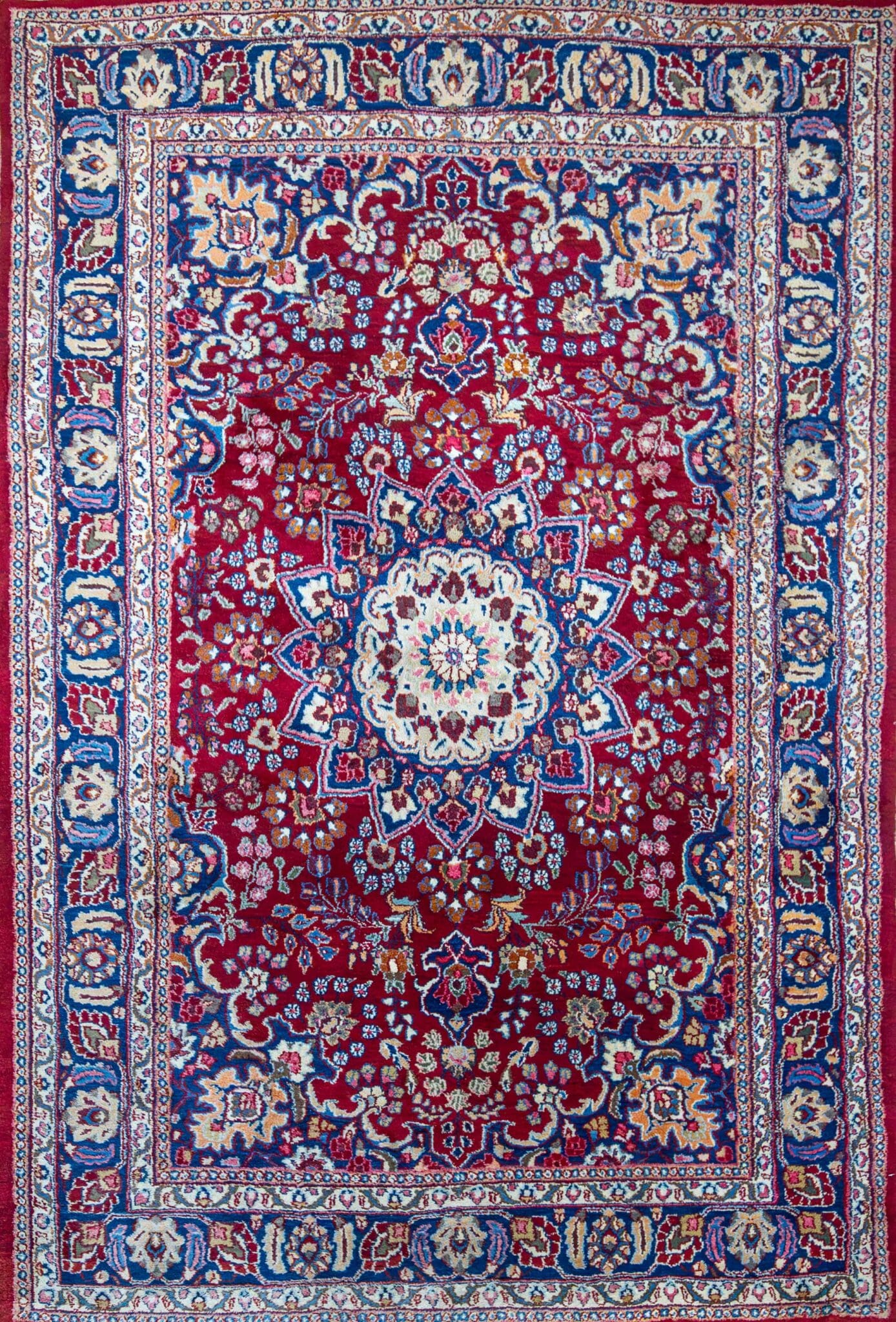 315x204cm Handgeknüpfter Sabzevar od. Sabzewar Teppich Mesched, Khorasan Perserteppich Unikat W1(#445)