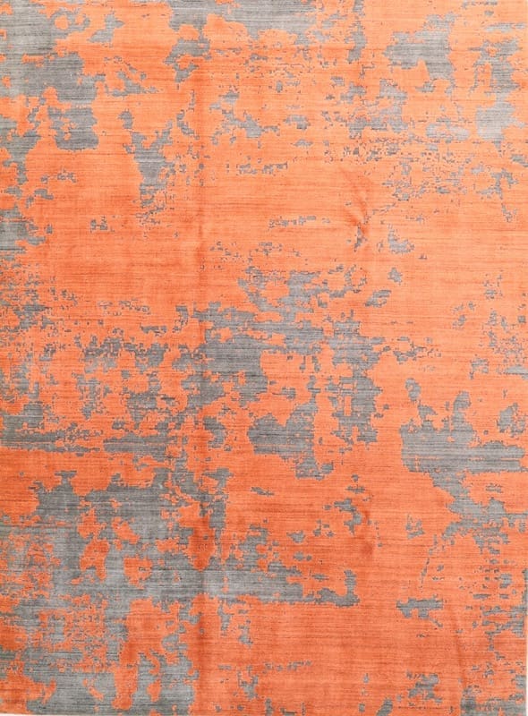 Orientteppich Indien 350 x 258 cm Wolle & Bamboo Seide handgeknüpft